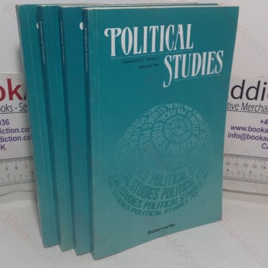 Picture of Political Studies, Volume XXXVI, 1988 (Journal of the Political Studies Association) (Four issues)