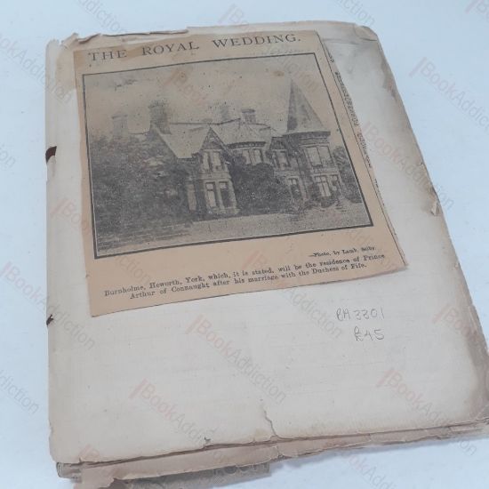 Picture of Scrap Book Containing Ecletic Collection of Newspaper Cuttings  Relating to Harrogate and the Surrounding Area, 1909-1937