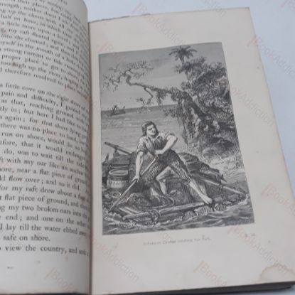 Picture of The Life and Adventures of Robinson Crusoe, of York, Mariner, with An Account of His Travels Round Three Parts of the Globe;  The Farther Adventures of Robinson Crusoe