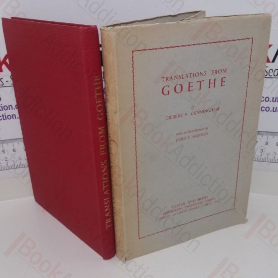 Picture of Translations from Goethe (Signed and inscribed by John V Skinner)
