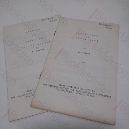 Picture of Questions on Parliament; Answers to Questions on Parliament (Two Pamphlets)