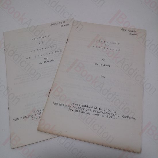 Picture of Questions on Parliament; Answers to Questions on Parliament (Two Pamphlets)