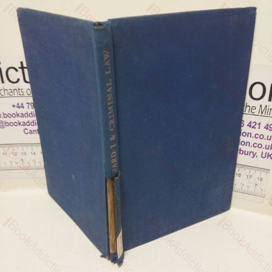 Picture of Edward I and Criminal Law (The Wiles Lectures)