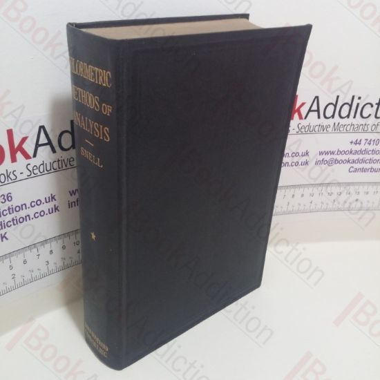 Picture of Colorimetric Methods of Analysis, Including Some Turbidimetric and Nephelometric Methods  : Volume I Inorganic