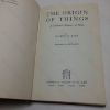 Picture of The Origin of Things: A Cultural History of Man