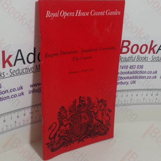 Picture of Enigma Variations, Symphonic Variations, The Concert (Programme, Royal Opera House, Covent Garden, London, UK,18 April 1979)