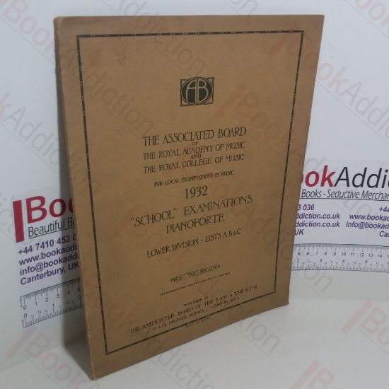 Picture of School Examinations Pianoforte Lower Division Lists A B and C, 1932