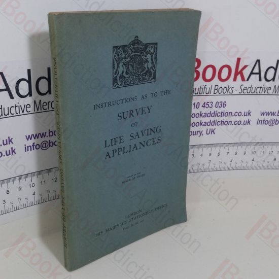 Picture of Instructions as to the Survey Of Life Saving Appliances