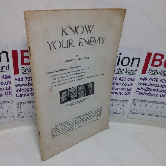 Picture of Know Your Enemy: Counter Intelligence Information for Governors, Mayors,, Police Personnel, etc.