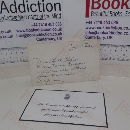 Picture of Jackie [Jacqueline] Kennedy Condolence Thank You Card and Envelope, 1964