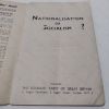 Picture of Nationalisation or Socialism?