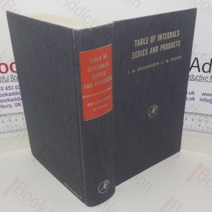 Picture of Table of Integrals, Series, and Products