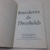 Picture of Boundaries and Thresholds: Papers from a Colloquium of the Katharine Briggs Club