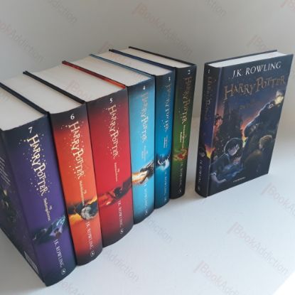 Picture of Harry Potter Og De Vises Sten; Harry Potter og Hemmelighedernes Kammer; Harry Potter og Fangen Fra Azkaban; Harry Potter og Flammernses Pokal; Harry Potter og Fonixordenen; Harry Potter og Halvblodprinsen; Harry Potter og Dodsregalierne (7 volumes) (Danish)