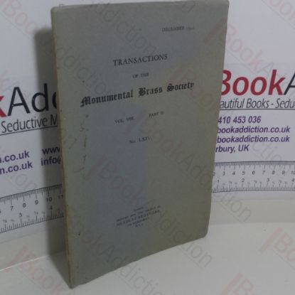Picture of Transactions of the Monumental Brass Society (Vol VIII, Part II, No. LXIV, December 1944)