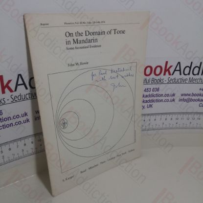 Picture of On the Domain of Tone in Mandarin: Some Acoustical Evidence