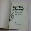 Picture of Don't Use a Resume: Use a Qualifications Brief