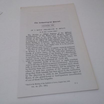 Picture of The Roman Fire Brigade in Britain (The Archaeological Journal, December 1883)