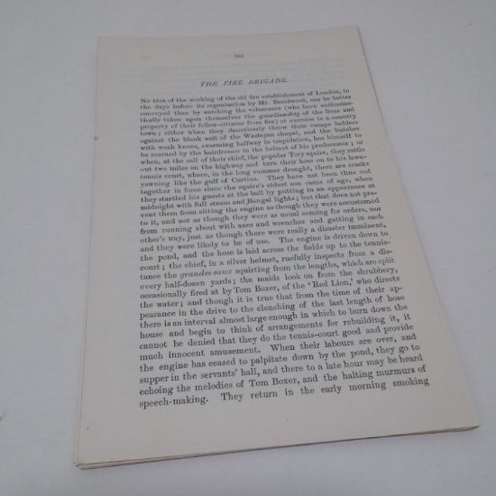 Picture of The London Fire Brigade (Cornhill Magazine, 1885)