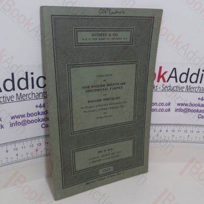 Picture of Catalogue of Fine English Delftware, Continental Faience and English Porcelain (Auction Catalogue, Sotheby and Co, London, March 24th, 1959)