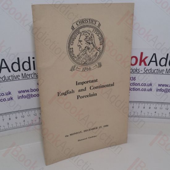 Picture of Important English and Continental Porcelain (Auction Catalogue, Christrie's, London, 17 December 1956)