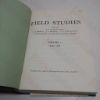 Picture of Field Studies: Volume I, 1959-1963