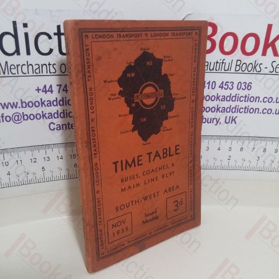 Picture of Time Table [Timetable] Buses, Coaches, and Main Line Railways, South-West Area (November 1935)