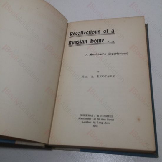 Picture of Recollections of a Russian Home (A Musician's Experiece)