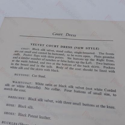 Picture of Court Dress Regulations, Issued by the Earl Marshall, December 1952