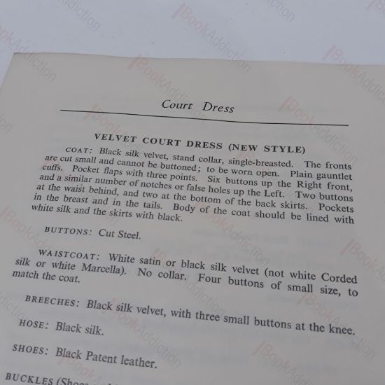 Picture of Court Dress Regulations, Issued by the Earl Marshall, December 1952