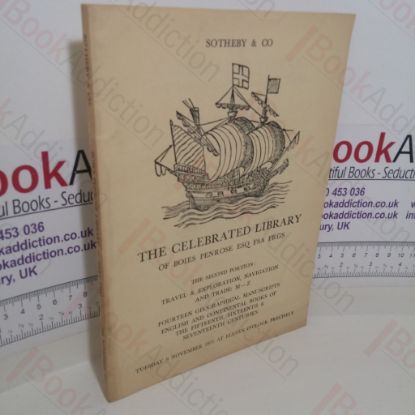 Picture of The Celebrated Library of Boies Penrose Esq: The Second Portion (Auction Catalogue for Sotheby and Co, London 9 Nov 1971)