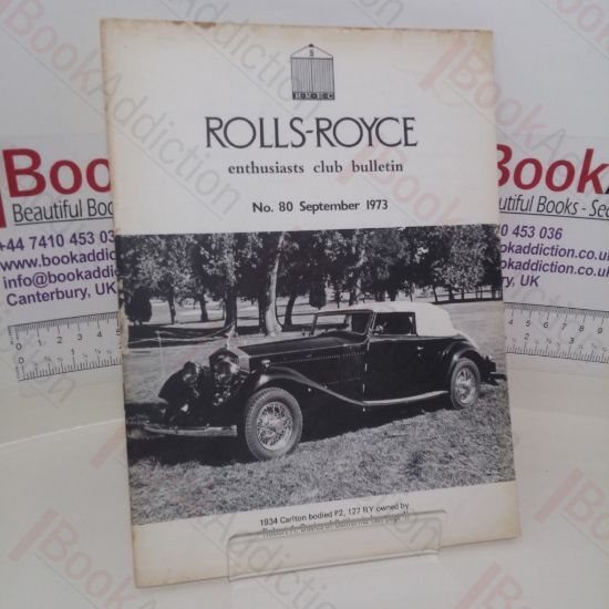 Picture of Rolls-Royce Enthusiasts Club Bulletin (No. 80, September 1973)