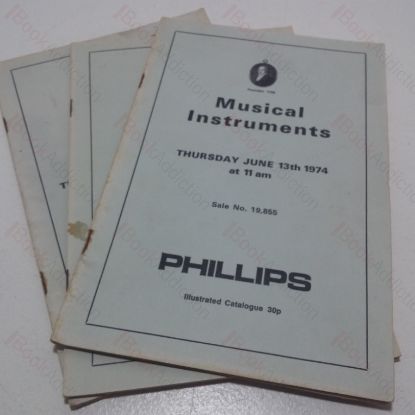 Picture of Musical Instruments: Old and Modern Violins, Violas and Violincellos (Three Auction Catalogues, Phillips, London, June to September 1974) (Three Volumes)