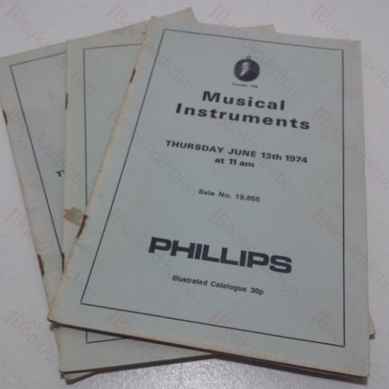 Picture of Musical Instruments: Old and Modern Violins, Violas and Violincellos (Three Auction Catalogues, Phillips, London, June to September 1974) (Three Volumes)
