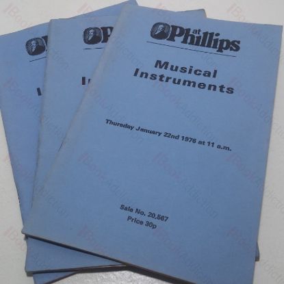 Picture of Musical Instruments: Old and Modern Violins, Violas and Violincellos (Three Auction Catalogues, Phillips, London, January to July 1976) (Three Volumes)