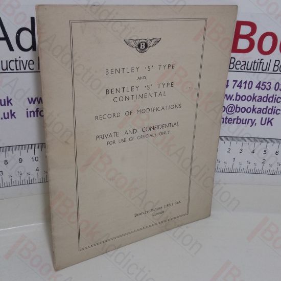 Picture of Bentley S Type and Bentley S Type Contintental Records of Modifications (Chassis Data and Series)