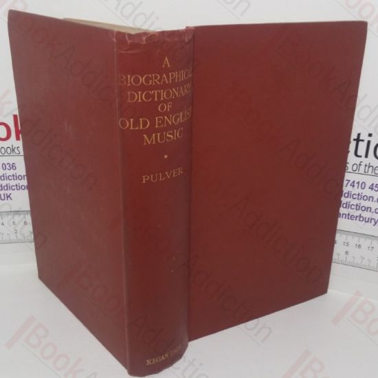 Picture of A Biographical Dictionary of Old English Music