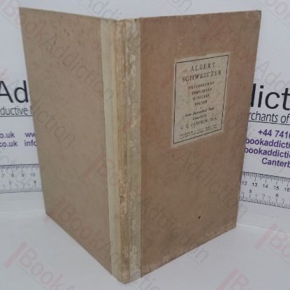 Picture of Albert Schweitzer: Philosopher, Theologian, Musician, Doctor: Some Biographical Notes