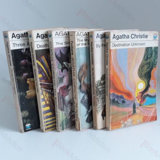 Picture of Destination Unknown; By the Pricking of  My Thumbs; The Mystery of the Blue Train; The Sittaford Mystery; Death on the Nile; Three Act Tragedy (six volumes)