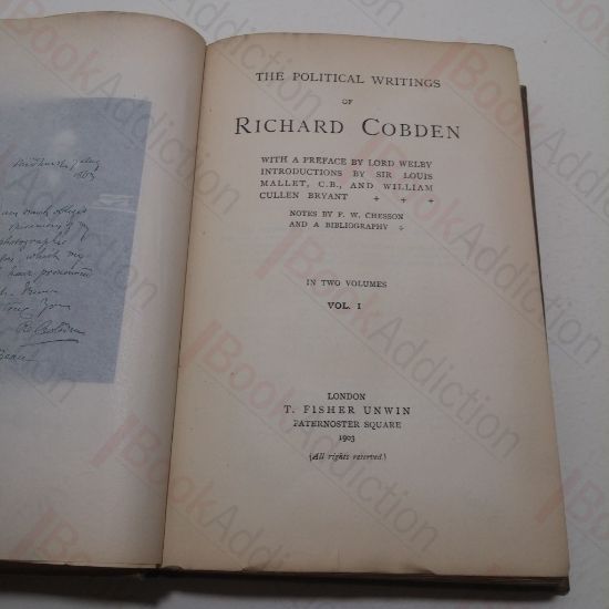 Picture of The Political Writings of Richard Cobden (2 volumes)