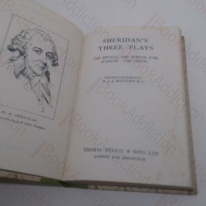 Picture of Sheridan's Three Plays (The Rivals; The School for Scandal; The Critic)
