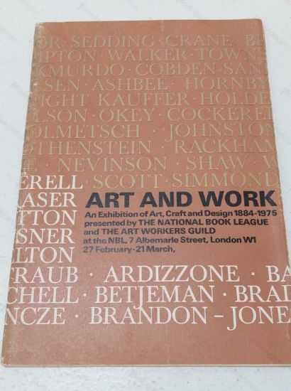 Picture of The Art and Work of the Art Workers Guild (Guide to the Exhibition of Art, Craft and Design 1884-1975, February to March 1975)