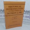 Picture of A Historical Introduction to the Study of Roman Law