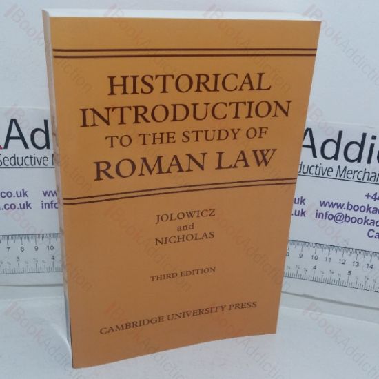 Picture of A Historical Introduction to the Study of Roman Law