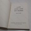 Picture of Law and Life of Rome, 90 BC - AD 212 (Aspects of Greek and Roman Life series)