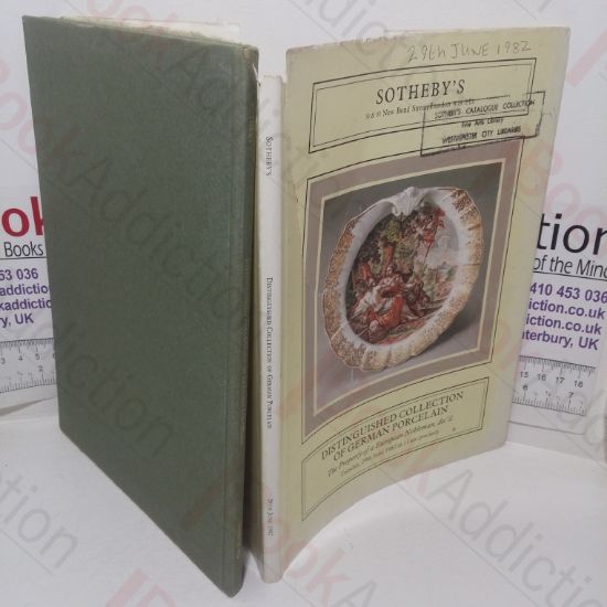 Picture of Distinguished Collection of German Porcelain: The Property of a European Nobleman, Dec'd (Sotheby's Auction Catalogue, London 29th June 1982)