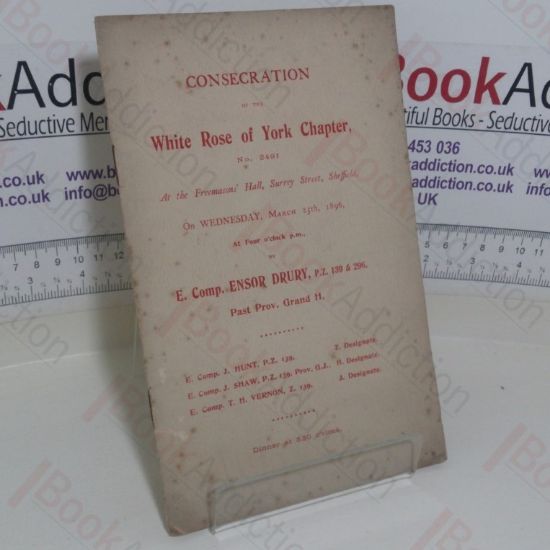 Picture of Programme for the Centenary Celebration of the Amphibious Chapter, at the Freemason's Hall, Heckmondwike, 24 October 1951