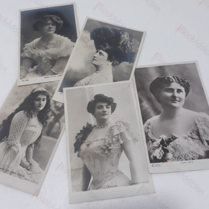 Picture of Collection of Four Postcards of Female Singers of the late 19th Century - Emma Calve, Madame Fanny Moody, Madame Clementine De Vere Sapio, Miss Ethel Hook, Miss Alice Larkin