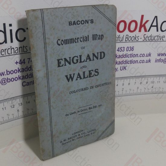 Picture of Bacon's Commercial Map of England and Wales: Coloured in Counties
