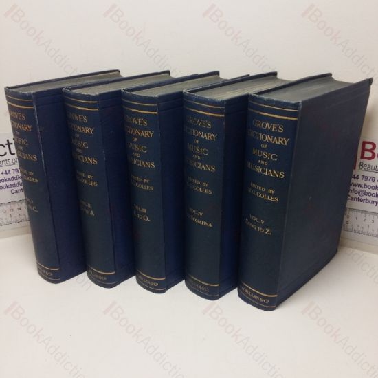 Picture of Grove's Dictionary of Music and Musicians, Volumes I to V (4th edition, 1940)